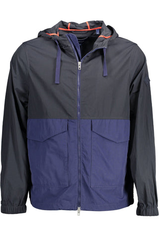 Gant Chic Blue Hooded Sports Jacket with Contrast Details