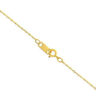 10K Gold 0.5 mm Slender & Dainty Fine Rope Chain Necklace