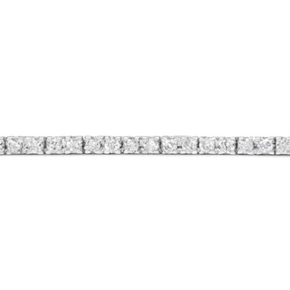 10K White Gold 2.0 Cttw Prong Set Round-Cut 7.25" Classic Lab Grown Diamond Tennis Bracelet (G-H Color, VS2-SI1 Clarity)