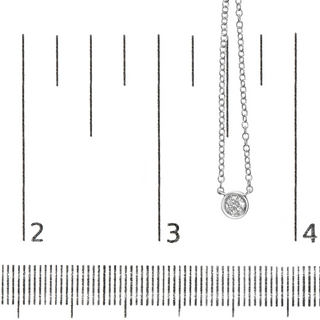 14K Gold Lab Grown Diamond Modern Bezel-Set Solitaire 16"-18" Pendant Necklace (F-G Color, VS2-SI1 Clarity)