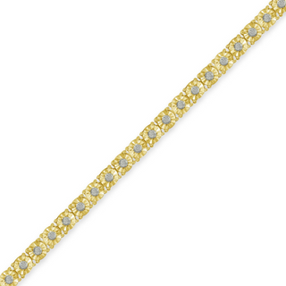 .925 Sterling Silver 1.0 Cttw Diamond Miracle Tennis Bracelet (I-J Color,) I3 Clarity