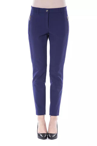 BYBLOS Blue Polyester Women Pants