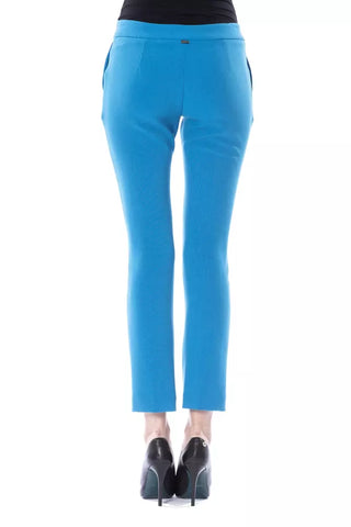 BYBLOS Light Blue Polyester Women Pants