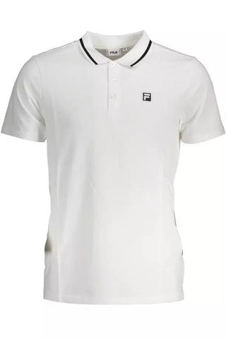 Fila Elegant White Short-Sleeved Polo Shirt