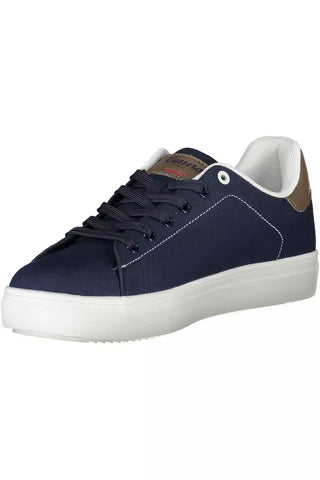 Carrera Sleek Blue Sneakers With Eco-Leather Accents