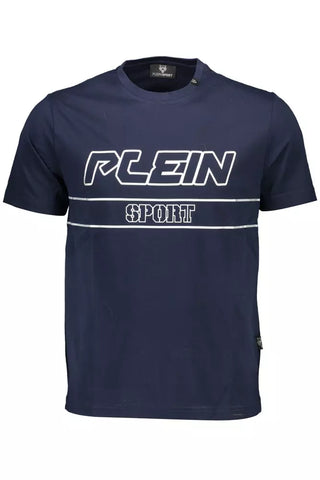 Plein Sport Blue Cotton Men T-Shirt