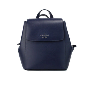 Kate Spade Madison Navy Saffiano Leather Medium Flap Shoulder Backpack Bag