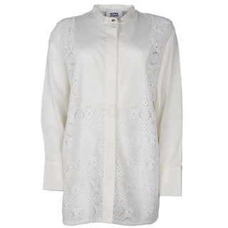 Alpha Studio White Cotton Shirt