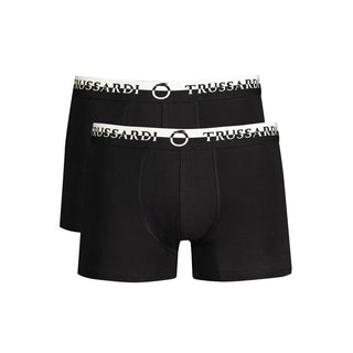 Trussardi Black Cotton Underwear