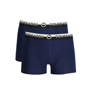 Trussardi Blue Cotton Underwear