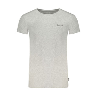 Gaudi Gray Cotton T-Shirt