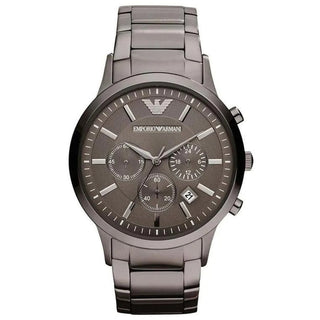 Emporio Armani Men’s Quartz Stainless Steel Grey Dial 43mm Watch-AR2454