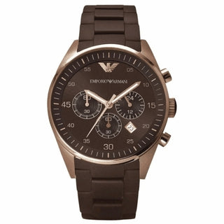 Emporio Armani Men’s Chronograph Quartz Brown Dial 38mm Watch 5891